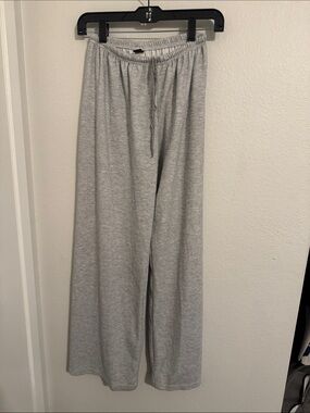 SHEIN Light Gray Wide-Leg Lounge Pants